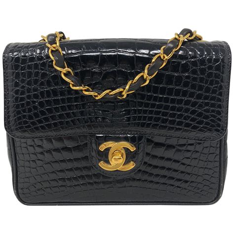 vintage chanel alligator bag|Alligator Chanel Handbags .